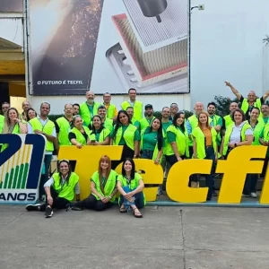 Time Brida visita a fábrica da Tecfil e participa de treinamento técnico